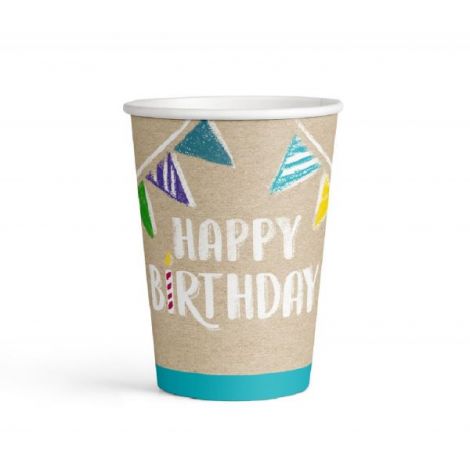 Pahare "Happy Birthday" Amscan, Set 8 Buc.