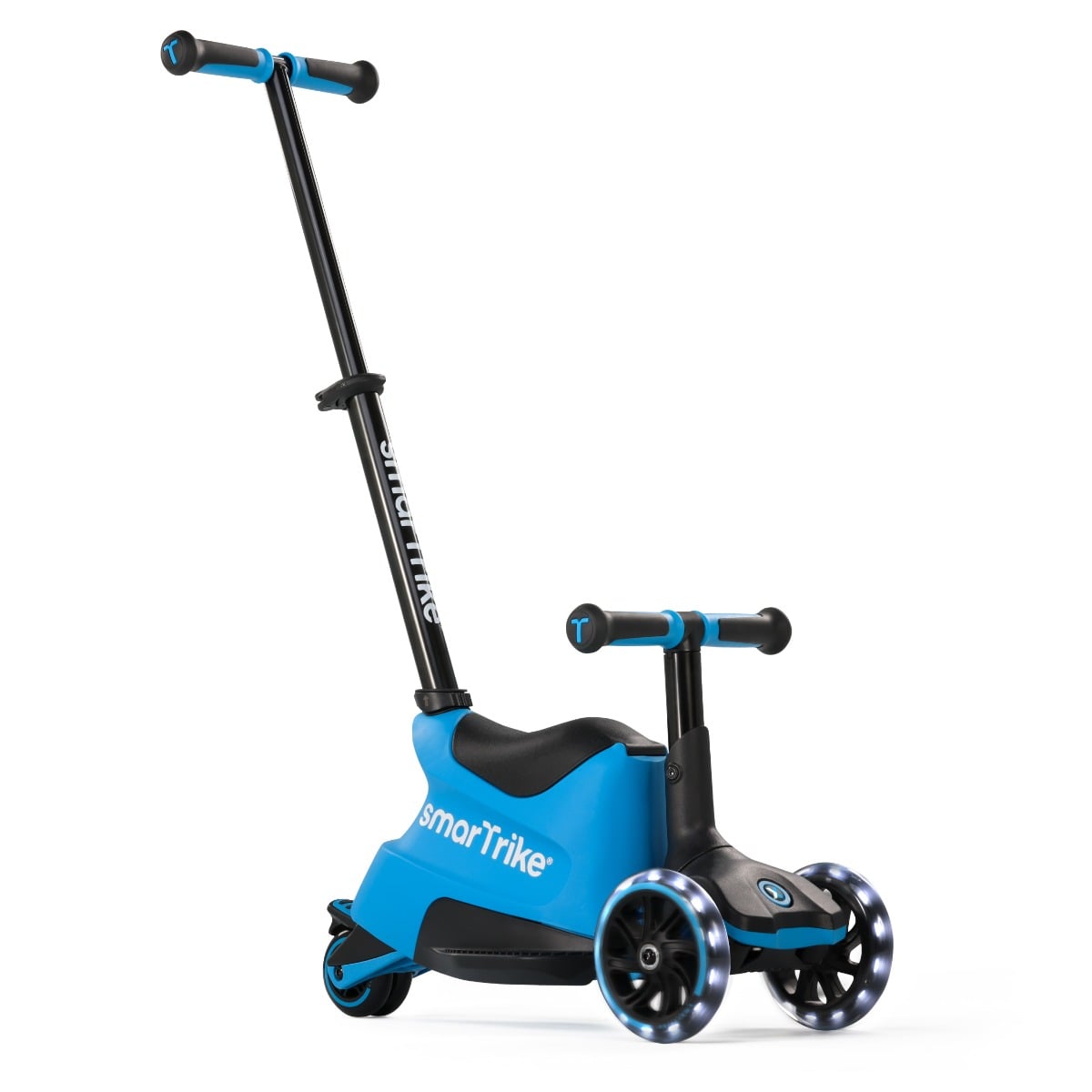 Smart Trike Xtend 3-în-1, Trotineta Albastra, 12 luni-12 ani