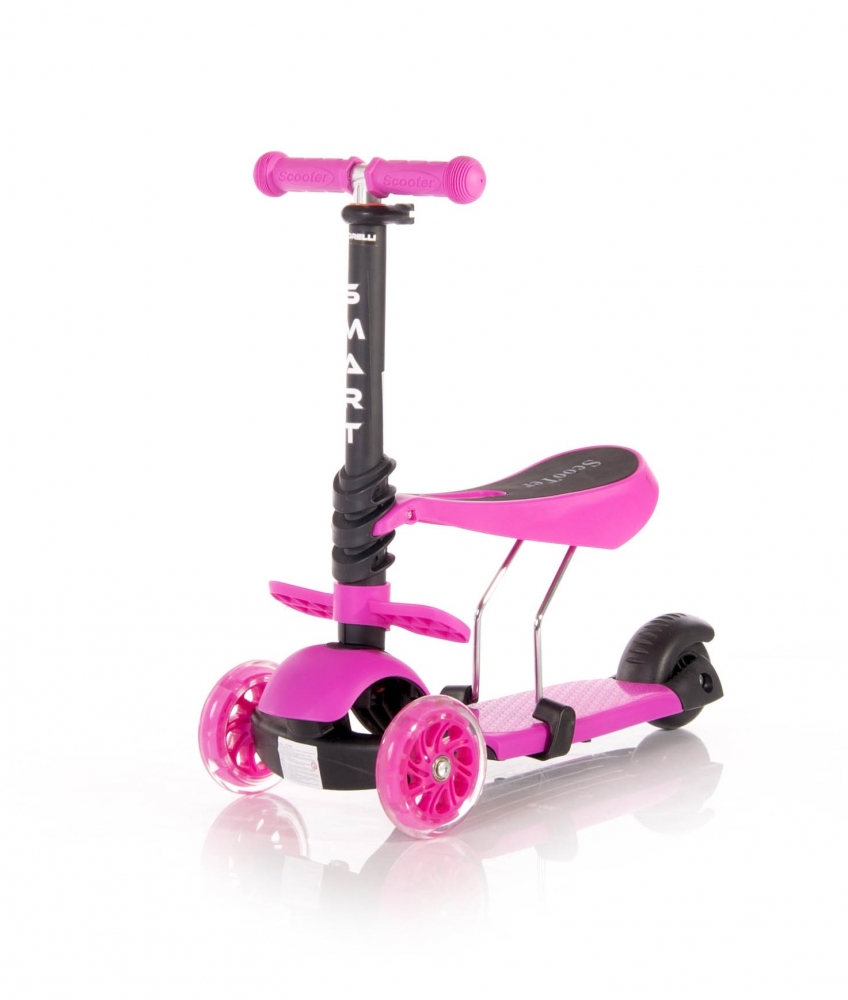 Trotineta Lorelli Smart Pink 3 LED - imagine 2