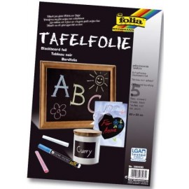 Folie Tablă Neagră Autoadezivă, Folia Paper, 5 Buc
