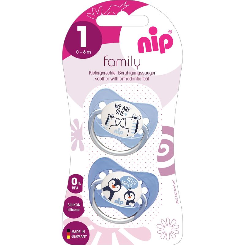 Suzeta Nip Latex Family 0-6 luni, Maxilar Sanatos - imagine 7