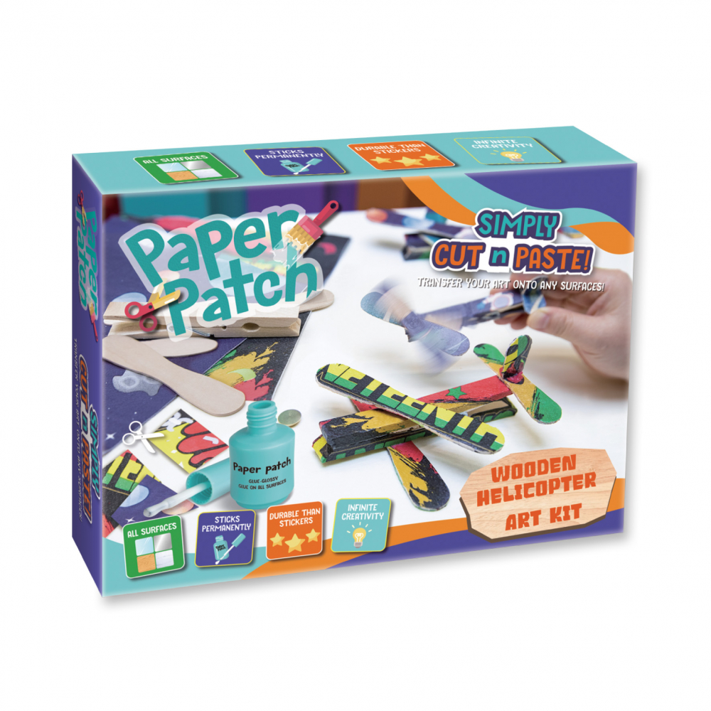 Set DIY Strigo Elicopter Lemn | Joc Creativ