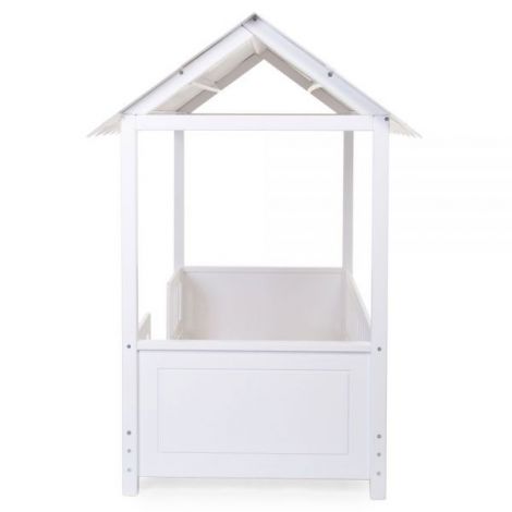 Pat Casuta Childhome Lemn Alb 70x140 cm cu Protectii - imagine 4