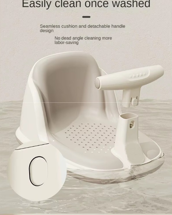 Scaun baie Little Mom Cream - Siguranță maximă - imagine 3