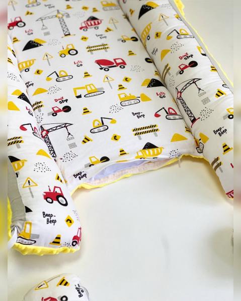 Babynest MyKids Cars Yellow, Siguranță și Confort - imagine 2