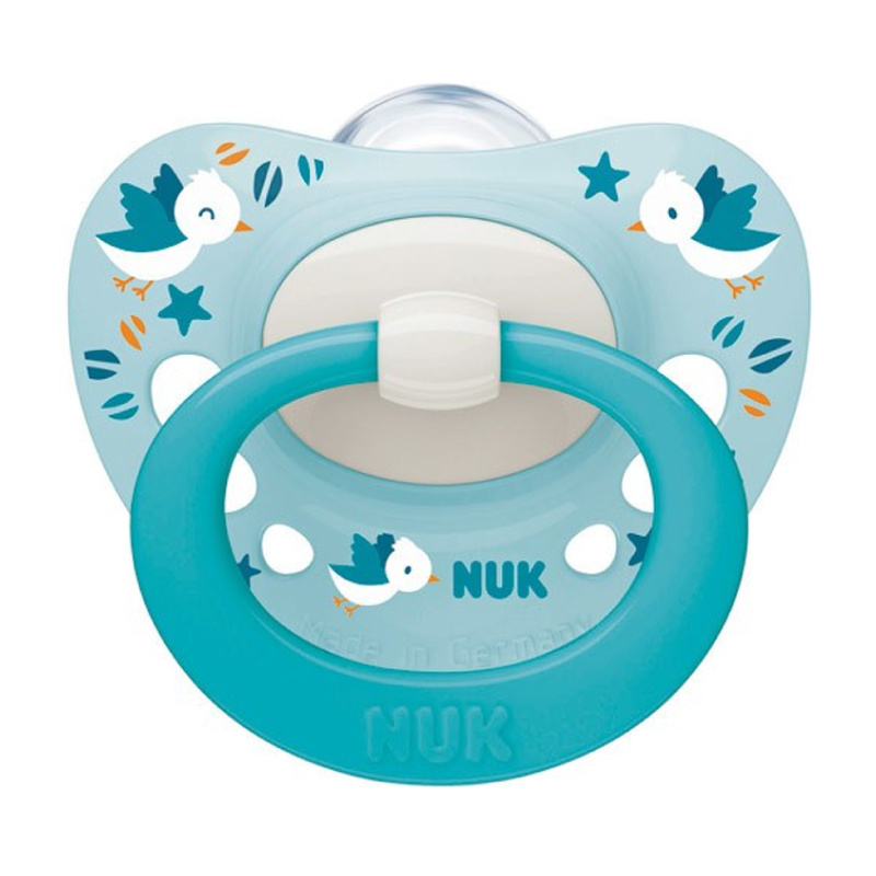 Suzeta Nuk Signature Silicon 0-6 luni, Bleu
