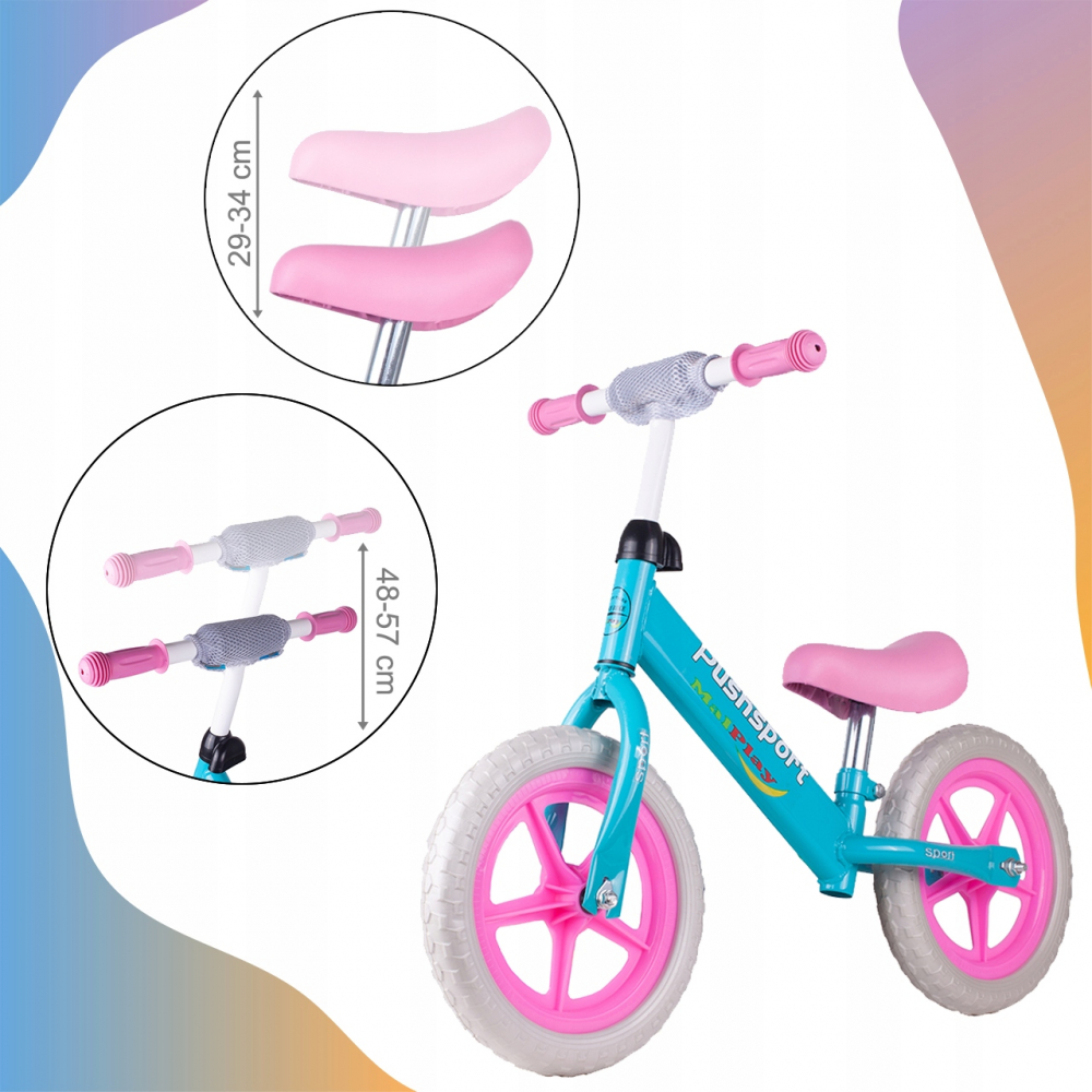 Bicicletă Fără Pedale Malplay Push Sport RozAlbastru - imagine 7