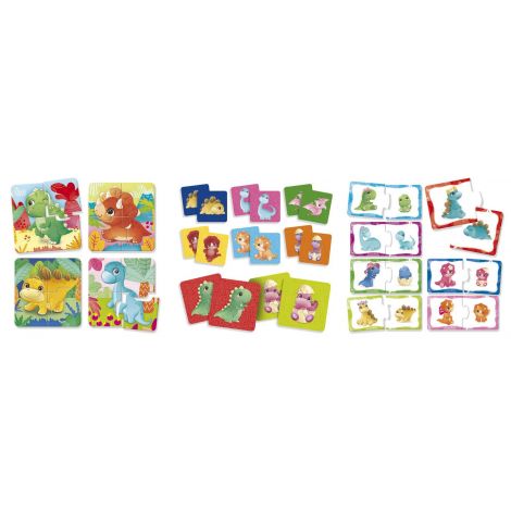 Joc 3-in-1 Dinozauri Lisciani | Joc Educativ - imagine 2