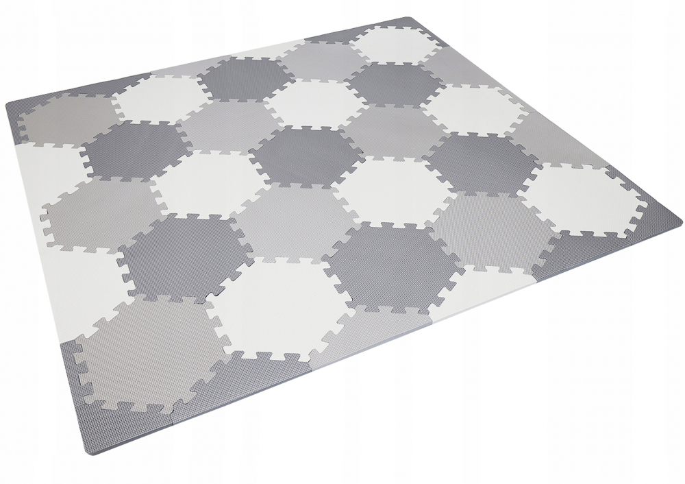 Covor puzzle EVA Hexagonal Matadi - 43 piese - imagine 2