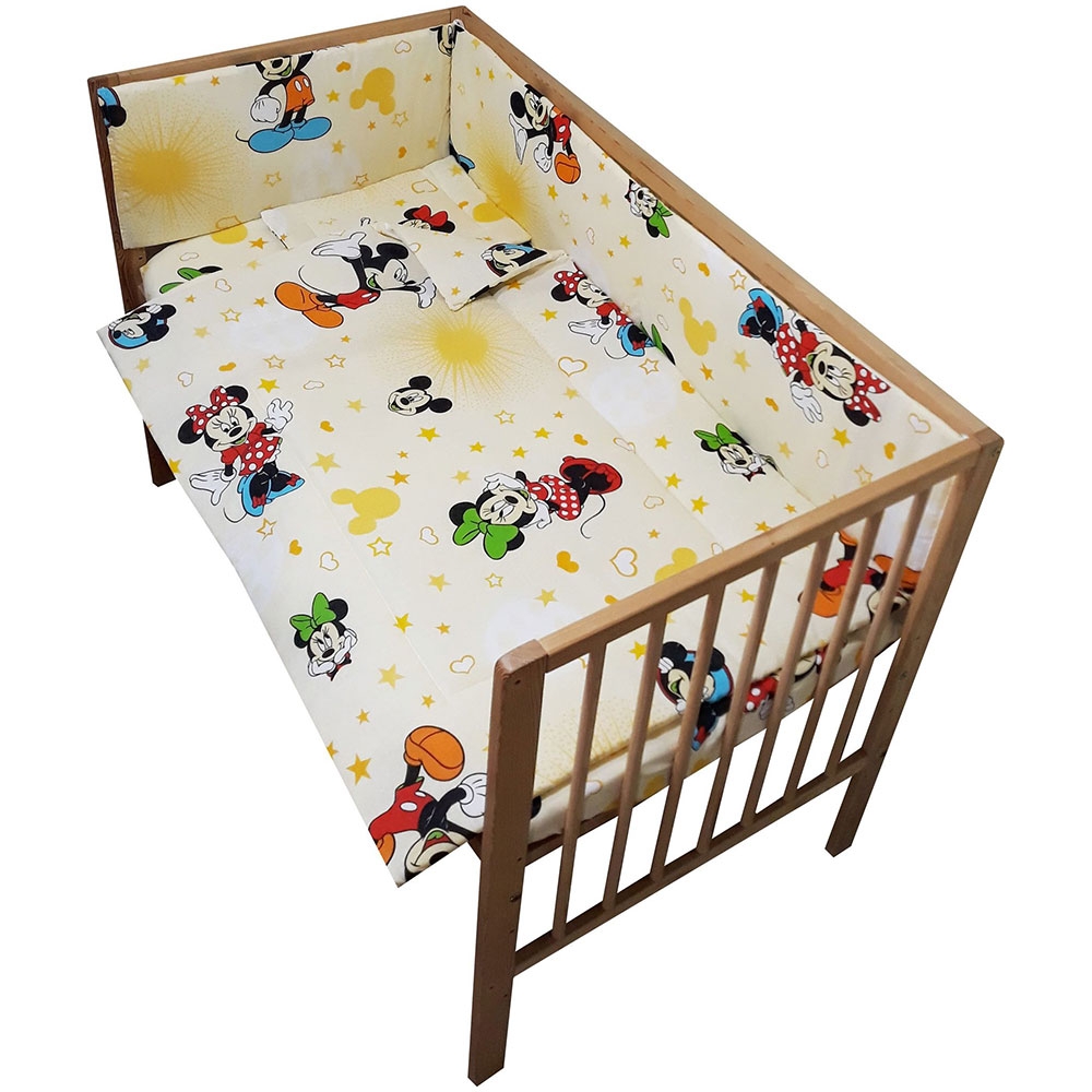 Lenjerie patut Mickey si Minnie Hubners 4 piese