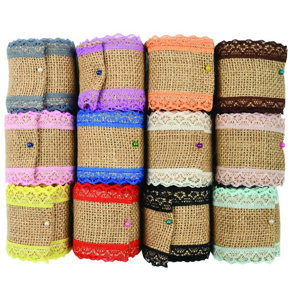Set 10 Benzi Pânză Iută 4cmx2m Colorart