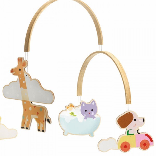 Carusel Mobil Lemn Djeco Animalute Decorativ - imagine 2