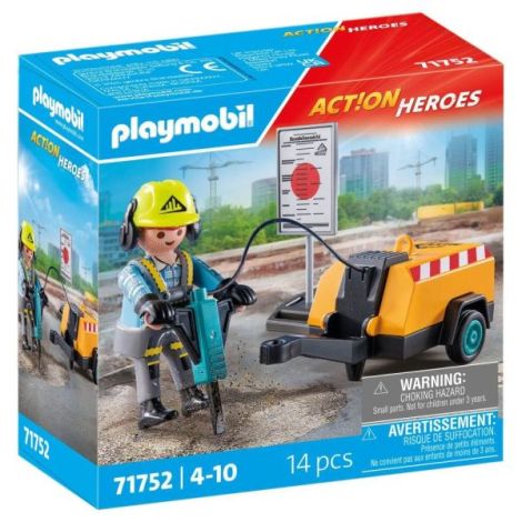 Playmobil Muncitor la Demolii | Jucărie Acțiune - imagine 2
