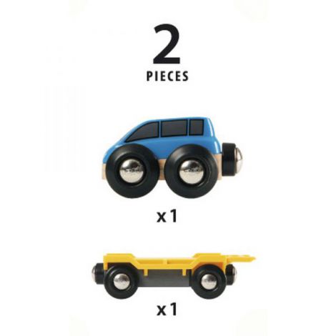 Transportor Mașini Brio 33577 - Trenulete Lemn - imagine 3