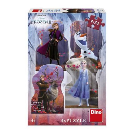 Puzzle 4 in 1 Frozen II Dinotoys 54 Piese - imagine 2