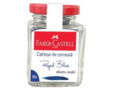 Cartușe Cerneală Albastră Faber-Castell, 30 buc