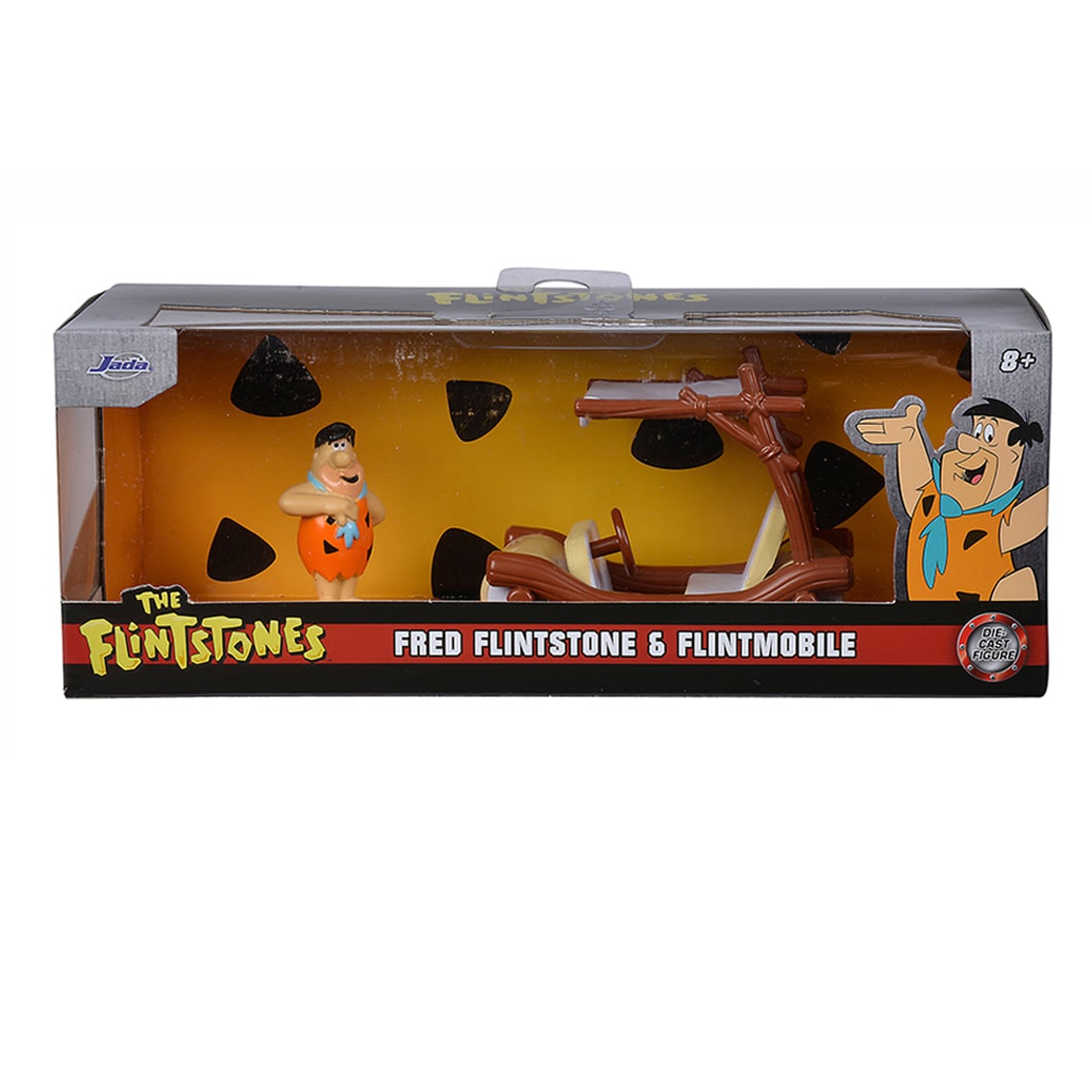 Figurina Fred Flintstone & Masina Jada 1:32