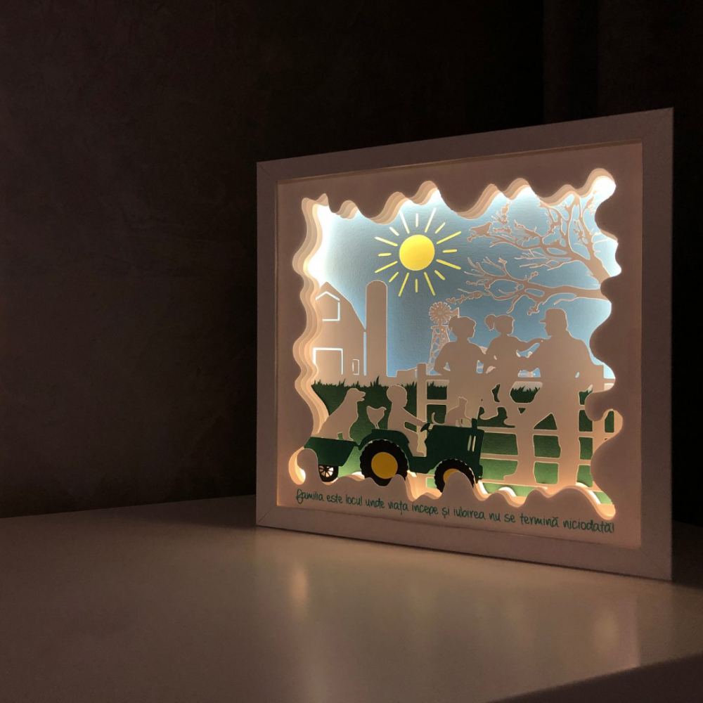 Tablou Luminos Părinți și Copii | Noorhandmadeatelier