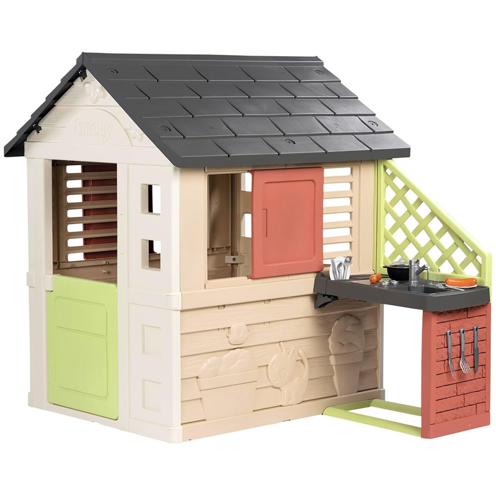 Casuta Smoby Life Nature cu bucatarie | Exterior - imagine 6