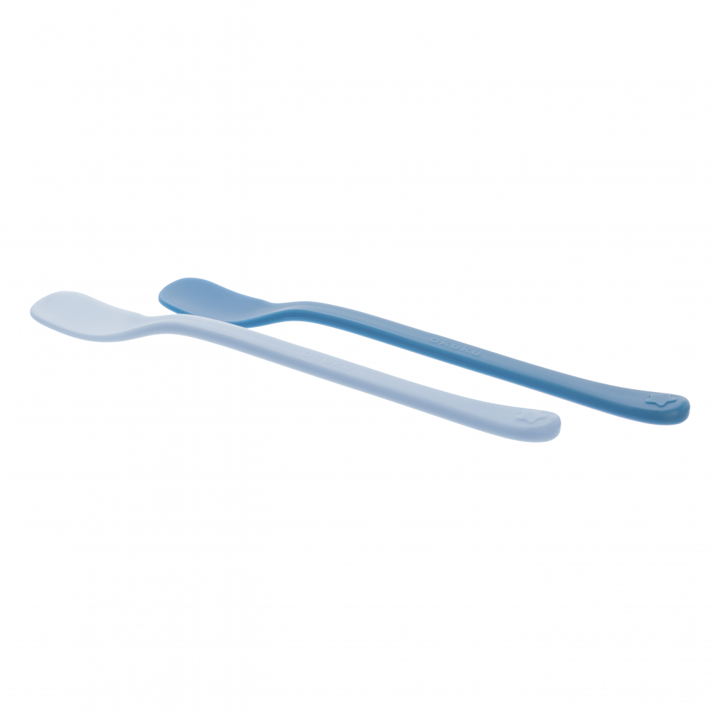 Set 2 Lingurițe Akuku First Blue - Fără BPA