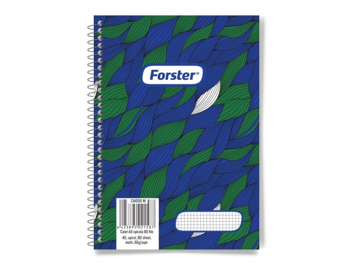 Caiet Matematica A5, Spirala, 80 file, Scr