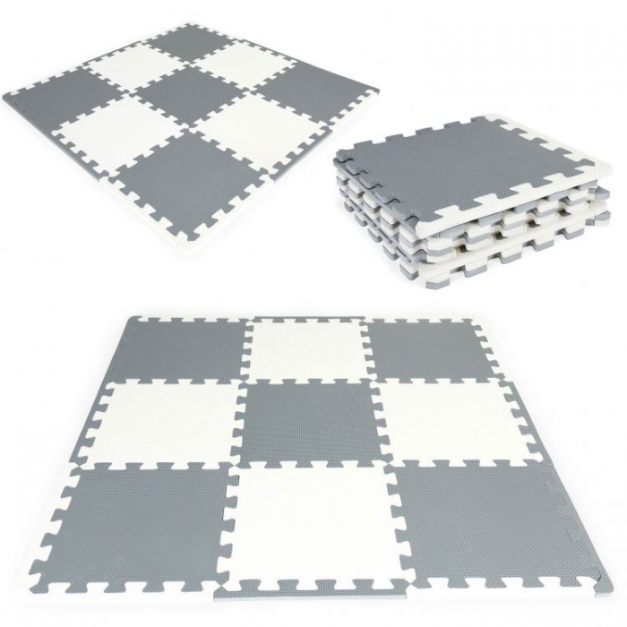 Salteluta Puzzle Ecotoys, 9 Elemente, Gri