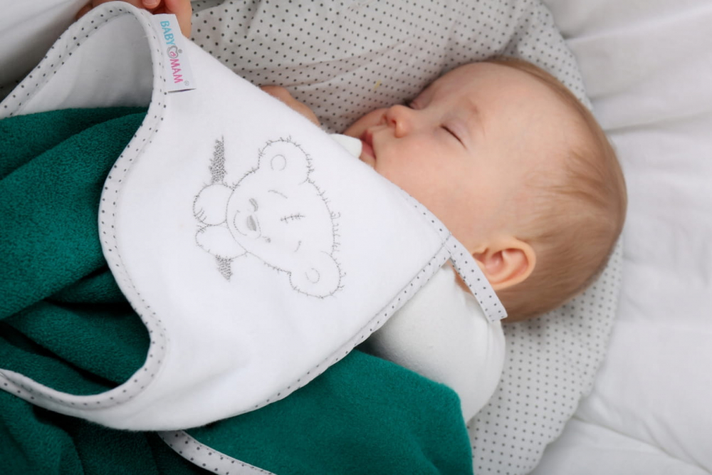 Prosop Baie BabyMam cu Gluga, 100% Bumbac - imagine 3