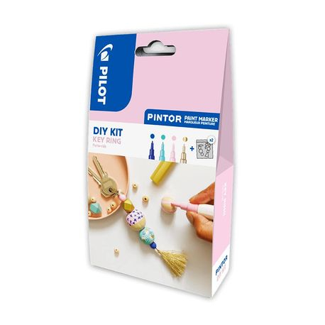 Set Markere Pilot Pintor DIY Key Ring, 3 Culori