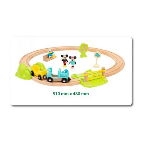 Set Tren Mickey Mouse Brio 32277 - 18 Piese - imagine 4