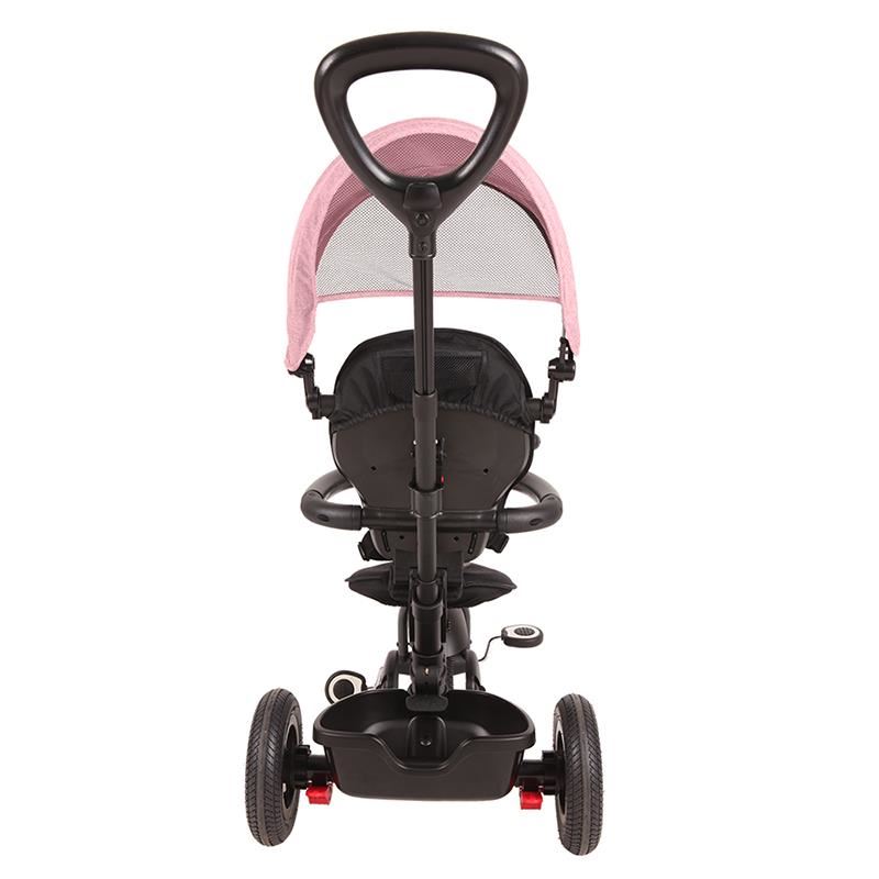 Tricicleta Qplay Rito Rubber Roz, Pliabila - imagine 2