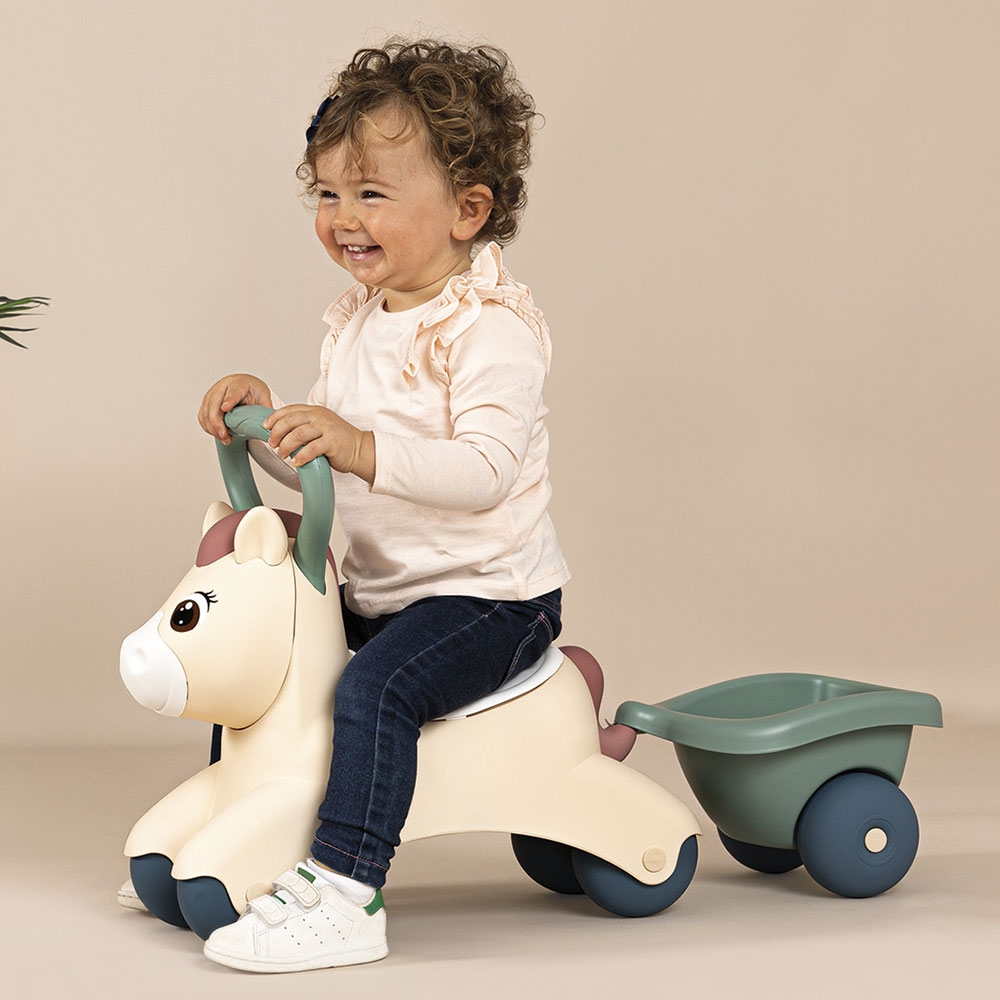 Smoby Pony Ride-On cu Remorcă, de la 1 an - imagine 6