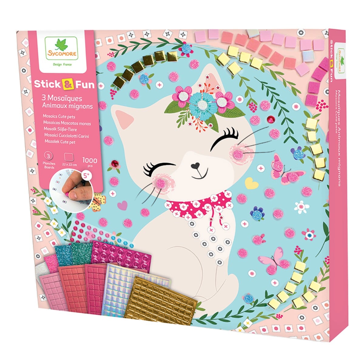 Set Mozaic Animale Sycomore | Joc Creativ 5+