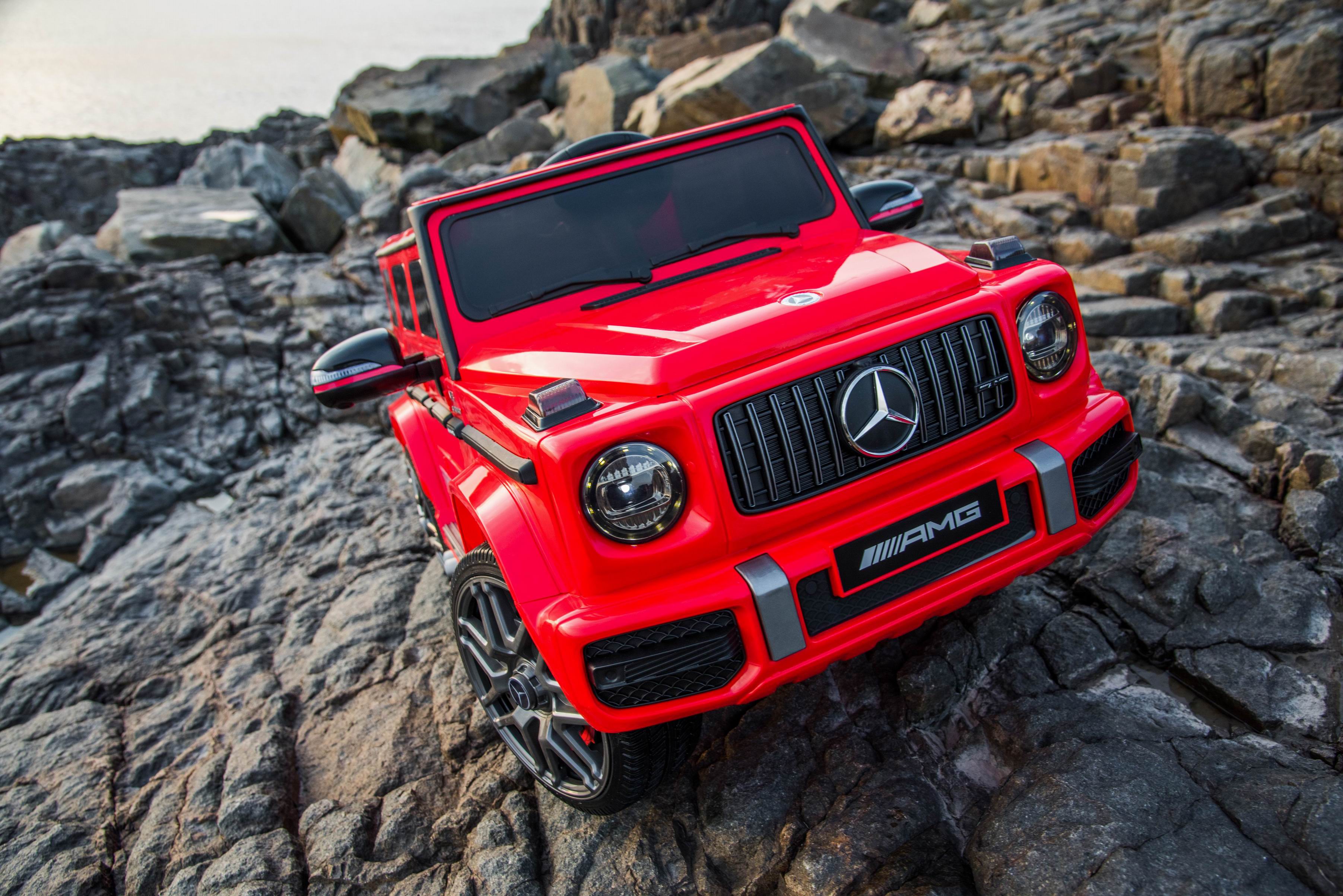 Masinuta Electrica Mercedes AMG G63 12V Rosu - imagine 3
