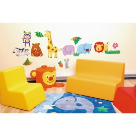Autocolante Zoo Moje Bambino – Decor Cameră Vesel - imagine 5