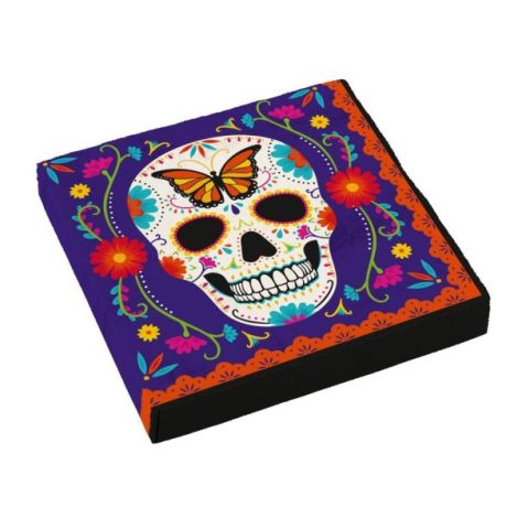 Farfurii Dia de los Muertos Amscan | 8 buc - imagine 3