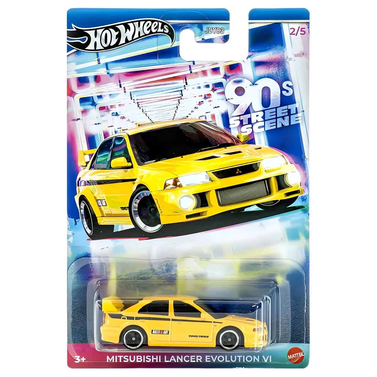Hot Wheels Mitsubishi Lancer Evo VI, Metalica 1:64