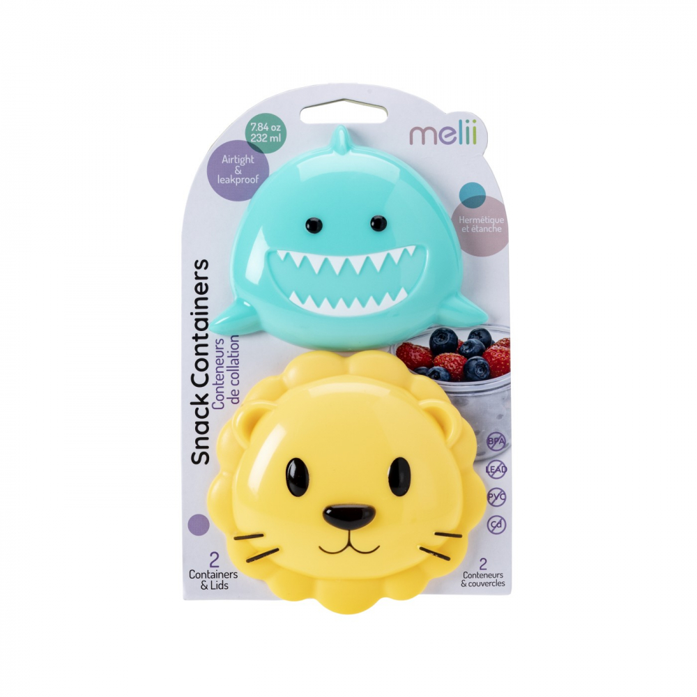 Set 2 Recipiente Melii Sharklion pentru Gustări