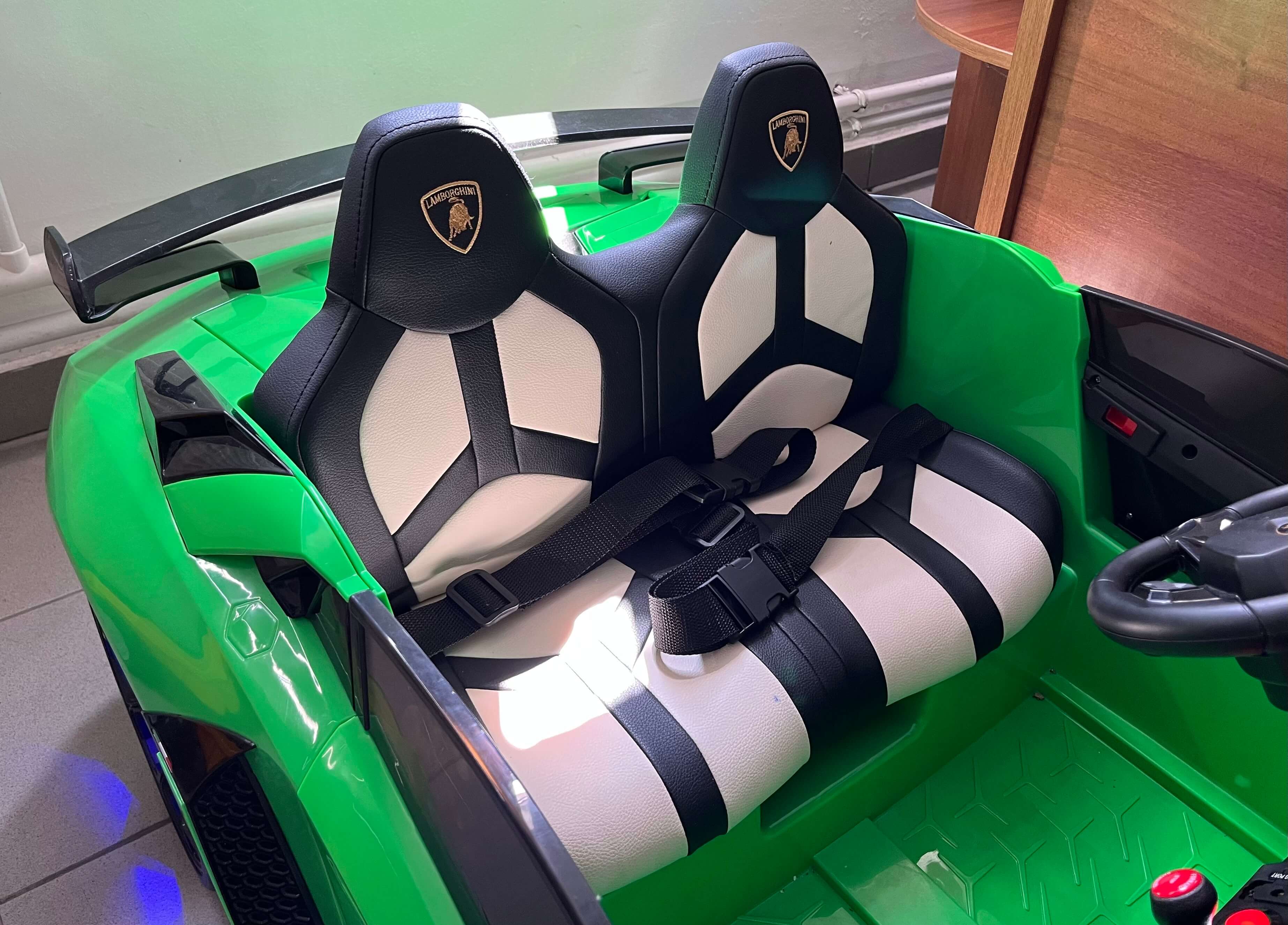 Masinuta Lamborghini Aventador Drift 24V Verde - imagine 9