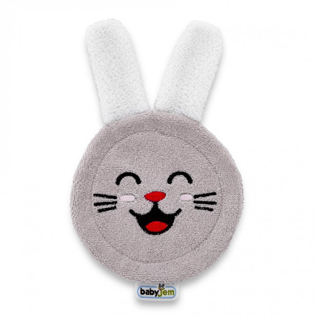 Mănușă Igienizare Denti BabyJem Rabbit Glove Gri - imagine 2