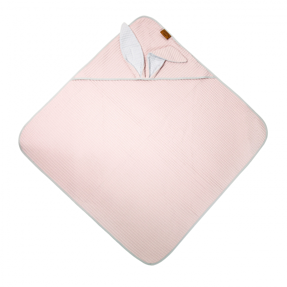 Prosop Iepuras Floo for Baby Roz, Bumbac Waffle