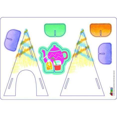 Avenir Kit La Picnic cu Creioane Colorate Spalabile - imagine 10