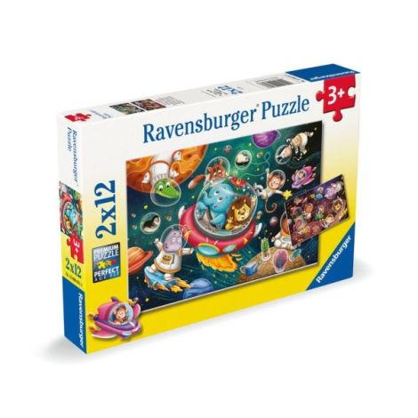 Puzzle Ravensburger Spațiu 2x12 | Joc Educativ - imagine 4