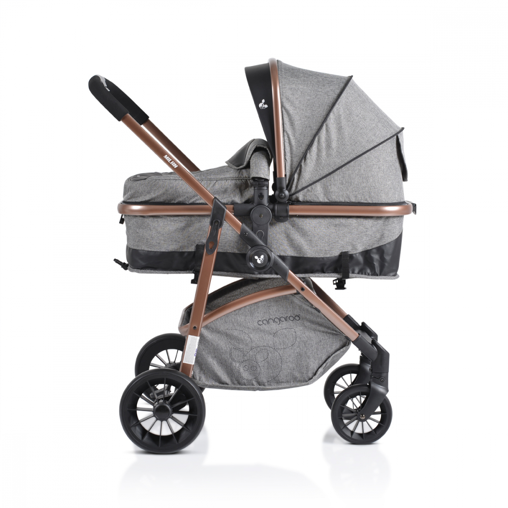 Cangaroo Milan Grey - Carucior 3in1 Premium - imagine 7