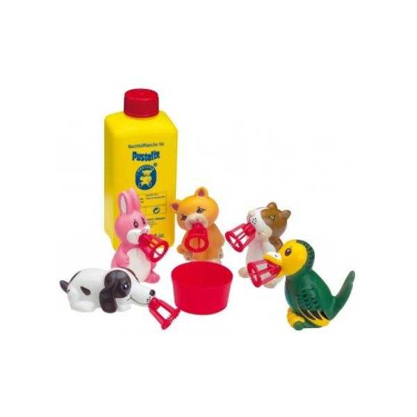 Set Baloane de Sapun Pustefix cu 5 Figurine Vesele - imagine 2