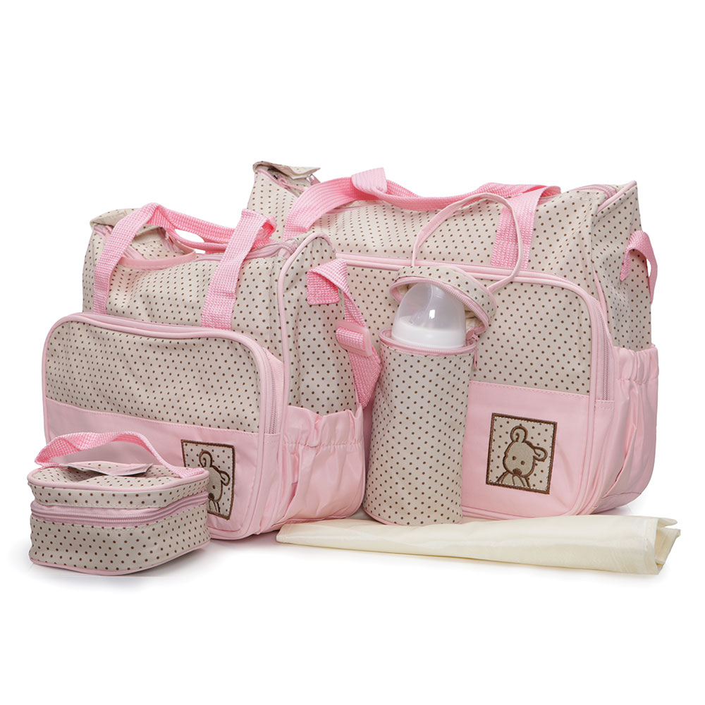 Cangaroo Mama Bag Stella Pink - Set 5 piese