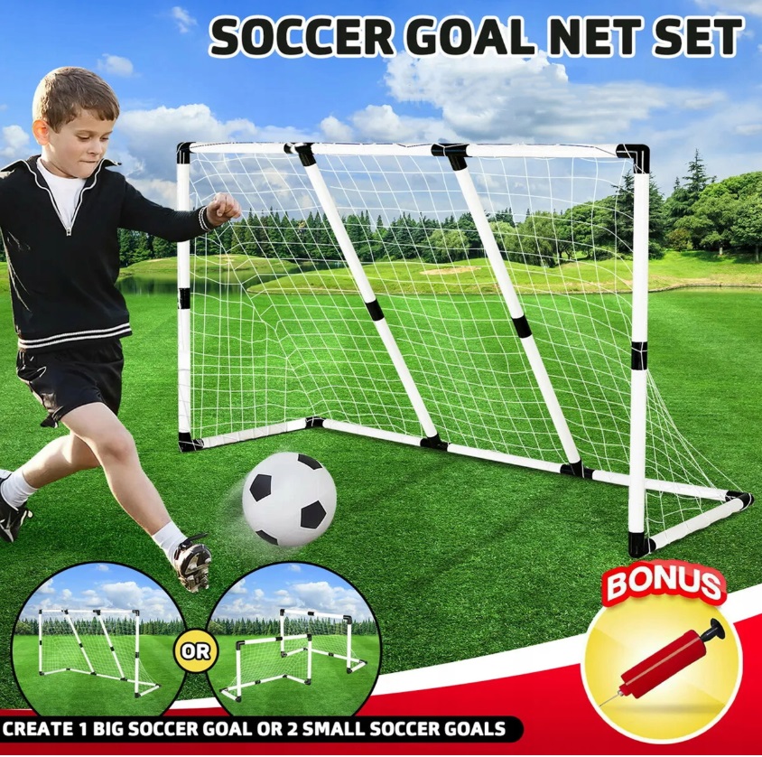 Poarta Fotbal Matadi cu Minge, Pompa | Set Complet - imagine 5