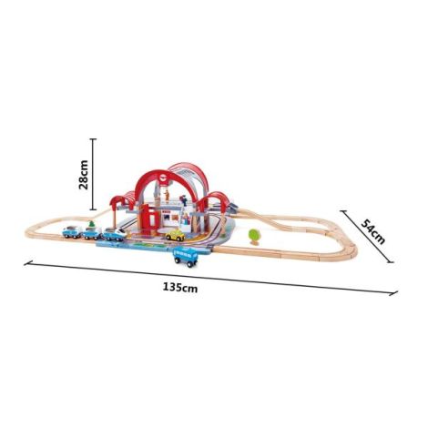 Set Gara Centrala Hape 45 Piese Joc Interactiv - imagine 4