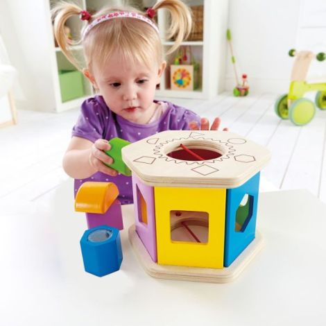 Hape Jucarie Lemn - Centru Sortare si Potrivire - imagine 2