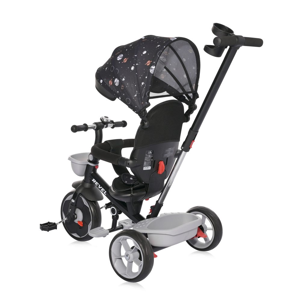 Tricicleta Lorelli Revel Black Cosmos, Scaun Rotativ 360°