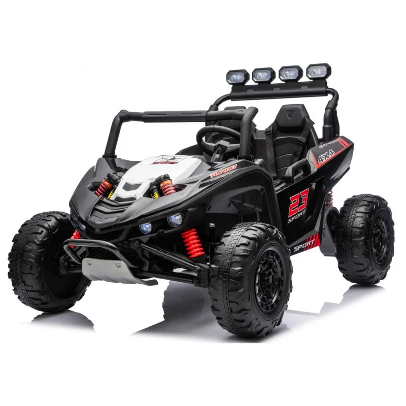UTV electric pentru copii, Kinderauto Arrow Dune-Buggy, 220W, 12V, roti EVA,  2 locuri, premium, negru